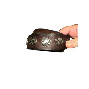 Harley Davidson Womens Studded Belt 34 Medium Eagle Motorcycling Grunge Riding‎